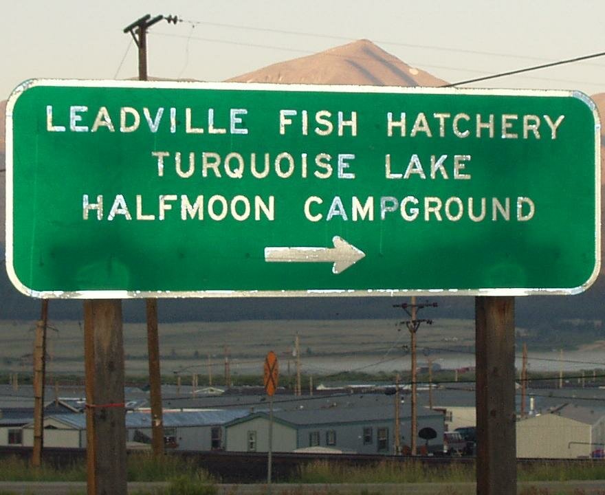 Road Sign on Hwy 24 south of Leadville