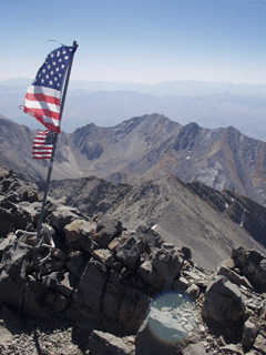 Borah Peak summit cairn.
