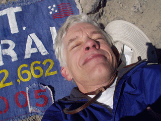 Resting at the summit.