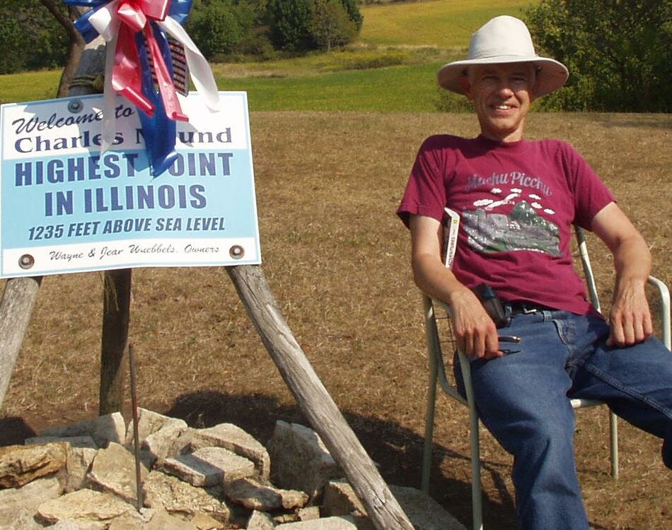 Illinois, Charles Mound, 1235 ft, 9-7-03
