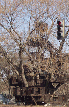 A remarkable tree house at Minnetonka Boulevard and Ottawa Avenue in St. Louis Park.