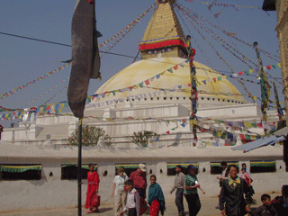 The Badhnath stupa in Kathmandu.