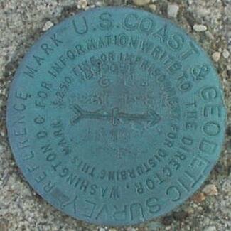 Marker 2, on the front stone railing