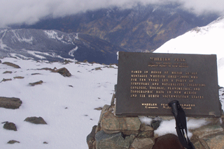 Summit plaque.