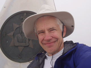 Texas summit, Guadalupe Peak, 8,749 feet.